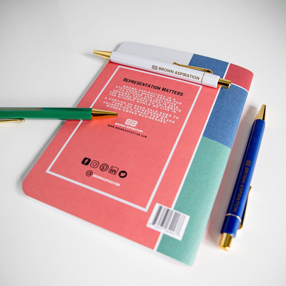 Number 2 Notebook Brown Sugar - Two Notebook Set – Brown Aspiration Stationery